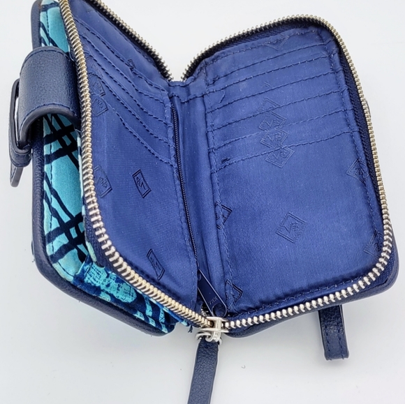 Vera Bradley Commuter Tote, Cuban Tiles with Matching Wristlet Wallet - Picture 11 of 13